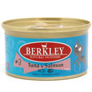 Berkly-Cat консервы для кошек тунец с лососем в соусе 85гр