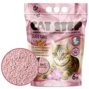 Cat Step Tofu Lotus комкующийся растительный наполнитель для кошачьего туалета
