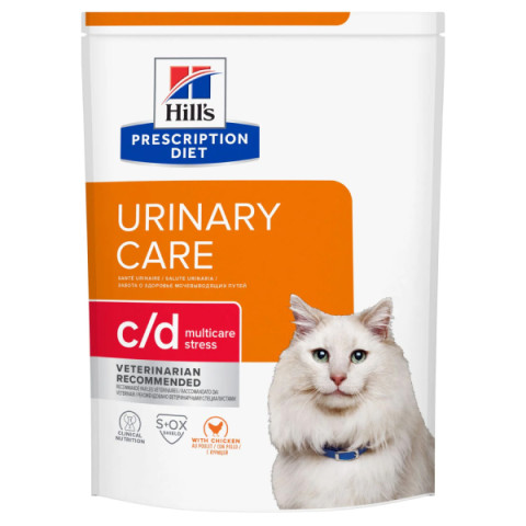 Hill's Prescription Diet c/d Multicare Stress корм сухой для поддержания здоровья мочевыводящих путей у кошек, для борьбы со стрессом, курица