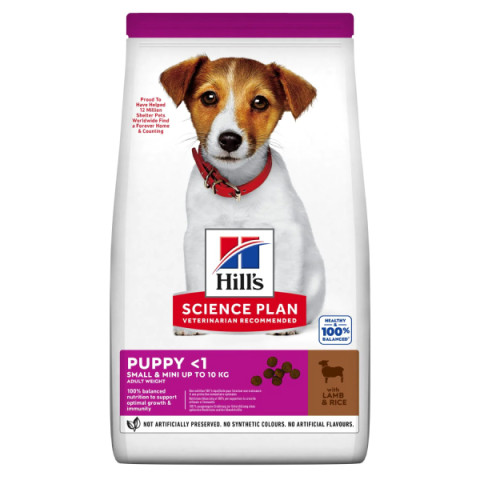 Hill's Science Plan Puppy Small & Mini Breed корм сухой для щенков мелких и миниатюрных пород, ягненок