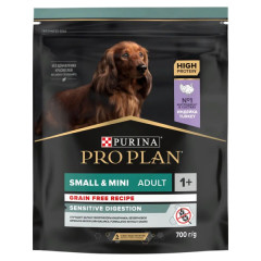 Pro Plan GrainFree Optidigest Grain Free корм сухой для собак мелких и карликовых пород с чувствительным пищеварением, с высоким содержанием индейки