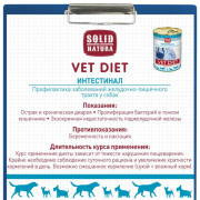 Solid Natura VET Intestinal диета для собак, всех возрастов и всех пород при нарушениях работы ЖКТ