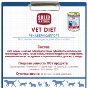 Solid Natura VET Recovery Support диета для кошек и собак, всех возрастов и всех пород, в период восстановления
