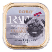 TiTBiT RAF корм консервированный для собак, кролик, паштет