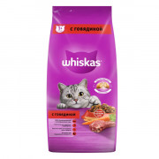 Whiskas корм сухой вкусные подушечки с нежным паштетом с говядиной