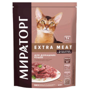Winner Мираторг Extra Meat Black Angus Корм сухой полнорационный для домашних кошек старше 1 года, с говядиной