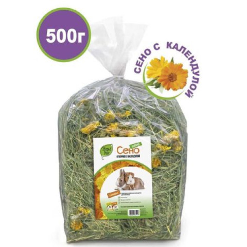 Зверьё моё Сено отборное календула 500гр