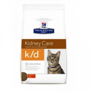 Hill's сухой для кошек K/D полноценный диетический рацион при заболеваниях почек при мочекаменной болезни (оксалаты, ураты)