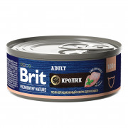 Brit Premium by Nature корм консервированный для кошек, с мясом кролика