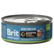 Brit Premium By Nature корм консервированный для взрослых собак мелких пород, с ассорти из птицы с потрошками