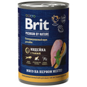 Brit Premium By Nature корм консервированный для собак всех пород с чувствительным пищеварением, с индейкой и тыквой