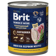 Brit Premium By Nature корм консервированный для собак всех пород, с бараниной с рубцом