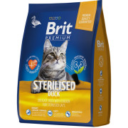 Brit Premium Cat Sterilised Duck & Chicken корм сухой для стерилизованных кошек, с уткой и курицей