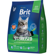 Brit Premium Cat Sterilised Chicken корм сухой для стерилизованных кошек, курица