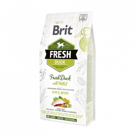 Brit Fresh Duck with Millet Active Run & Work Утка с пшеном для активных собак