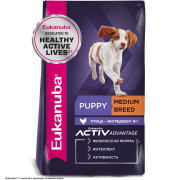Eukanuba Puppy Medium Breed корм сухой для щенков средних пород в возрасте до года