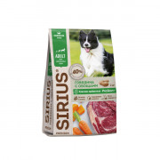 SIRIUS корм сухой для собак Говядина с овощами