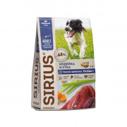 SIRIUS корм сухой для собак средних пород Индейка и Утка