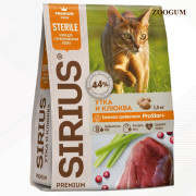 SIRIUS корм сухой для стерилизованных кошек Утка и клюква