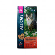 ALL CATS корм сухой для кошек с говядиной и овощами