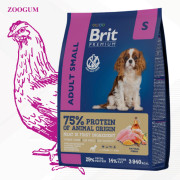Brit Premium Dog Adult Small корм сухой для собак мелких пород, курица