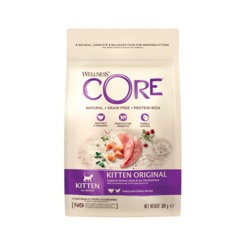 CORE корм сухой для котят из индейки с лососем