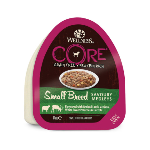 CORE SMALL BREED корм консервированный для собак мелких пород из баранины с олениной, белым сладким картофелем и морковью