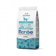Monge Cat Monoprotein Sterilised Merluzzo корм сухой для стерилизованных кошек с треской