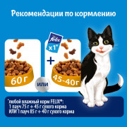 Сухой корм Felix Мясное объедение для взрослых кошек, с курицей