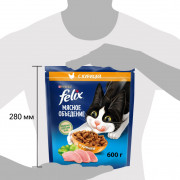 Сухой корм Felix Мясное объедение для взрослых кошек, с курицей