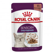 Royal Canin Sensory FEEL корм консервированный для взрослых кошек, стимулирующий рецепторы ротовой полости, мелкие кусочки в соусе.