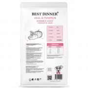 Best Dinner Sensible Adult Small & Mini Veal & Pumpkin корм сухой для собак средних и крупных пород, склонных к аллергии и проблемам с пищеварением, с телятиной и тыквой