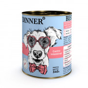 Best Dinner Exclusive Vet Profi Gastro Intestinal корм консервированный для собак и щенков с 6 месяцев с чувствительным пищеварением, профилактика заболеваний ЖКТ, ягненок с сердцем
