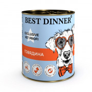 Best Dinner Exclusive Vet Profi Mobility корм консервированный для собак и щенков с 6 месяцев профилактика заболеваний опорно-двигательной системы, ягненок с сердцем