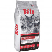 Blitz Sensitive Beef Adult Cats All Breeds корм сухой для взрослых кошек с говядиной