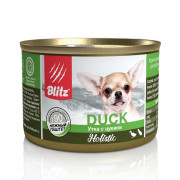 Blitz Holistic Small Breed Duck with Zucchini корм консервированный для собак мелких пород всех возрастов с уткой и цукини