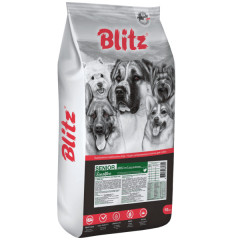 Blitz Sensitive Senior Dog All Breeds корм сухой для собак всех пород старше 7 лет с индейкой и рисом