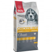 Blitz Classic Chicken & Rice Puppy All Breeds корм сухой для щенков всех пород с курицей и рисом