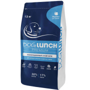 DogLunch Премиум корм сухой для щенков средних и крупных пород с индейкой