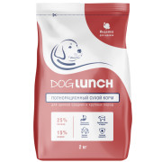 DogLunch корм сухой для щенков средних и крупных пород с индейкой