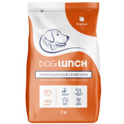 DogLunch корм сухой для собак средних и крупных пород с индейкой