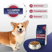 DogLunch Premium корм сухой для собак средних и крупных пород, с говядиной