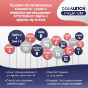 DogLunch Premium корм сухой для собак средних и крупных пород, с лососем