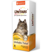 Unitabs Тотал для кошек для улучшения состояния кожи, шерсти, иммунитета