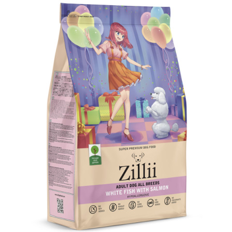 ZILLII Adult ALL Dog сухой корм для взрослых собак белая рыба с лососем