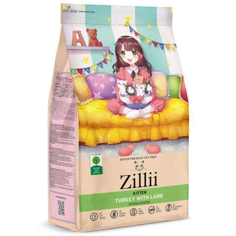 ZILLII Kitten сухой корм для котят индейка с ягнёнком
