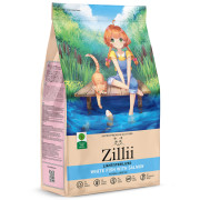 ZILLII Light Sterilized Cat сухой корм для взрослых кошек с избыточным весом и стерилизованных белая рыба с лососем