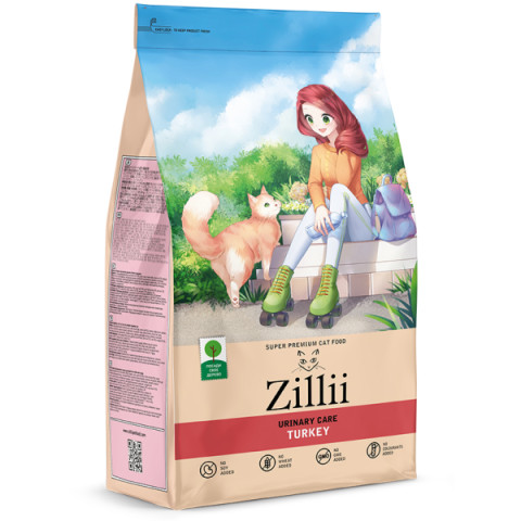 ZILLII Urinary Care Cat сухой корм для взрослых кошек РН контроль индейка