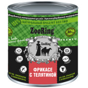 ZooRing корм консервированный для собак фрикасе с телятиной, паштет