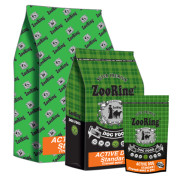 ZooRing Active Dog Standart корм сухой для взрослых активных собак средних и крупных пород, учитывает их потребность в повышенной энергии, птичий микс